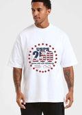 Usps 250 Years And Still Delivering 1775 Infinity Red Stars US Flag Circle shirt