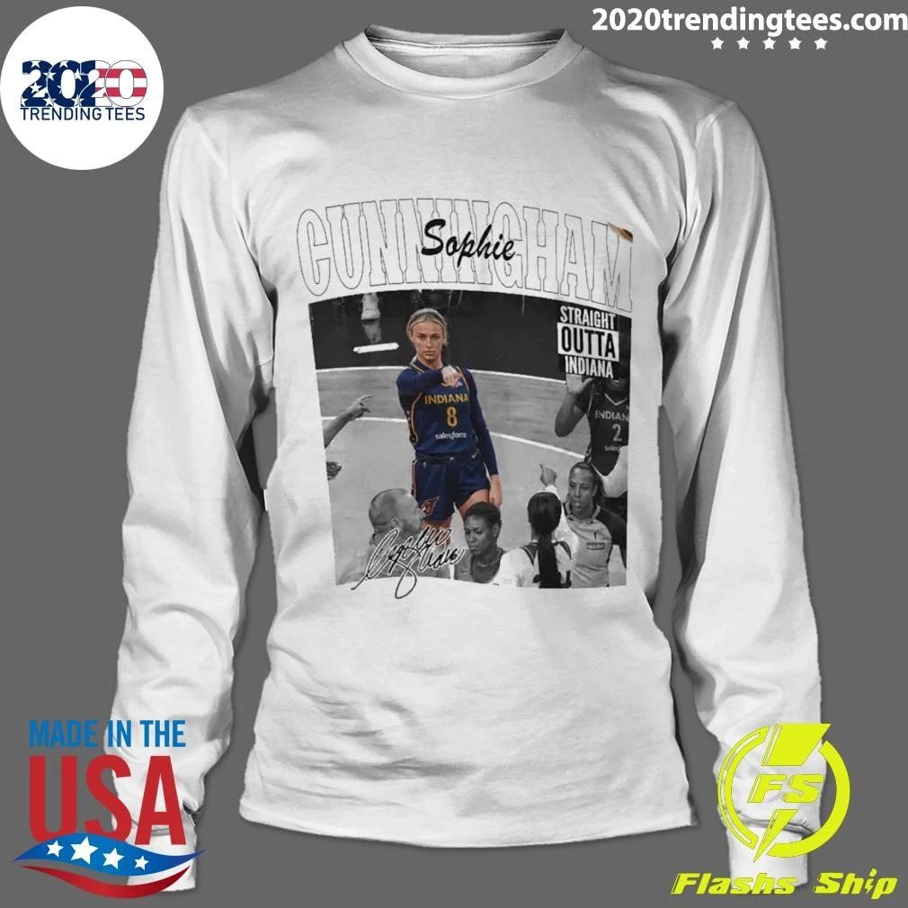 Sophie Cunningham Wnba Signature Point God Straight Outta Indiana Shirt