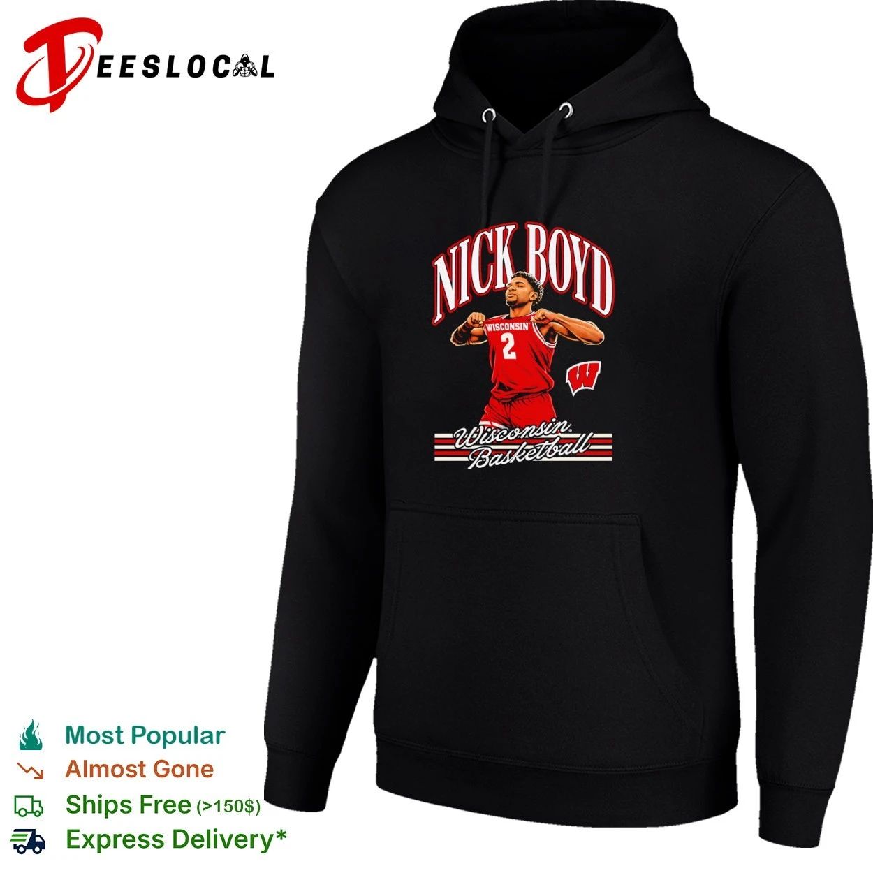 Nick Boyd Wisconsin Badgers Basketball T-shirt