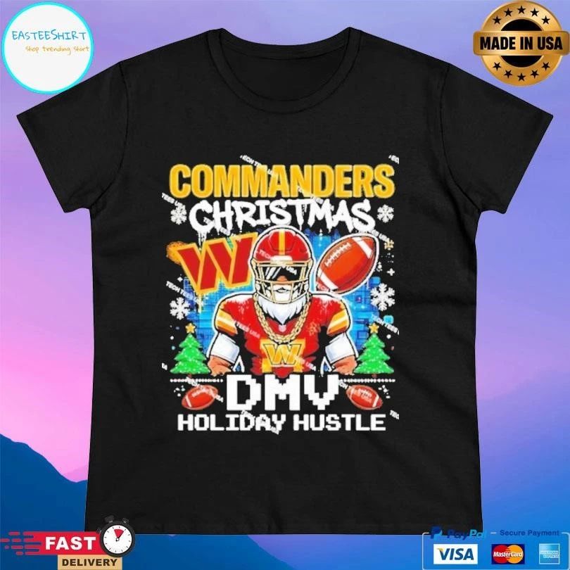 Washington Commanders Christmas Football Dmv Holiday Hustle T-shirts