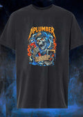 Plumber Fixin The Leaks Skeleton Holding Wrench We Dont Follow Maps Pressure T-Shirt