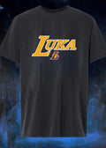 Luka Doncic Autograph Signature on Los Angeles Lakers shirt
