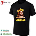 Cheesus Christ Cheese Crown Jesus funny T-shirt