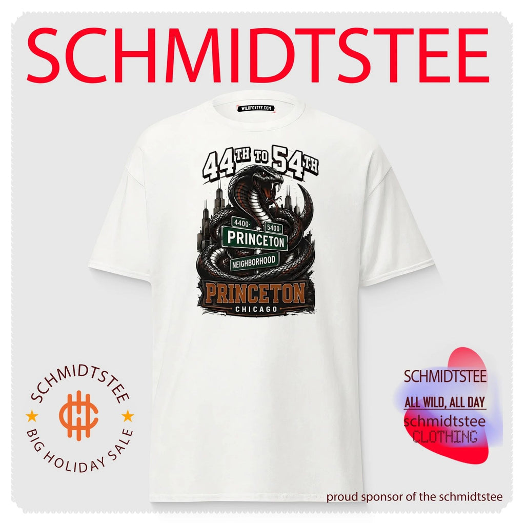 44th to 54th Princeton Neighborhood snake illustration shirt