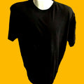T-shirt Large Vintage Men's 90's Simple Classic Ferruche Black 100% Cotton Rock