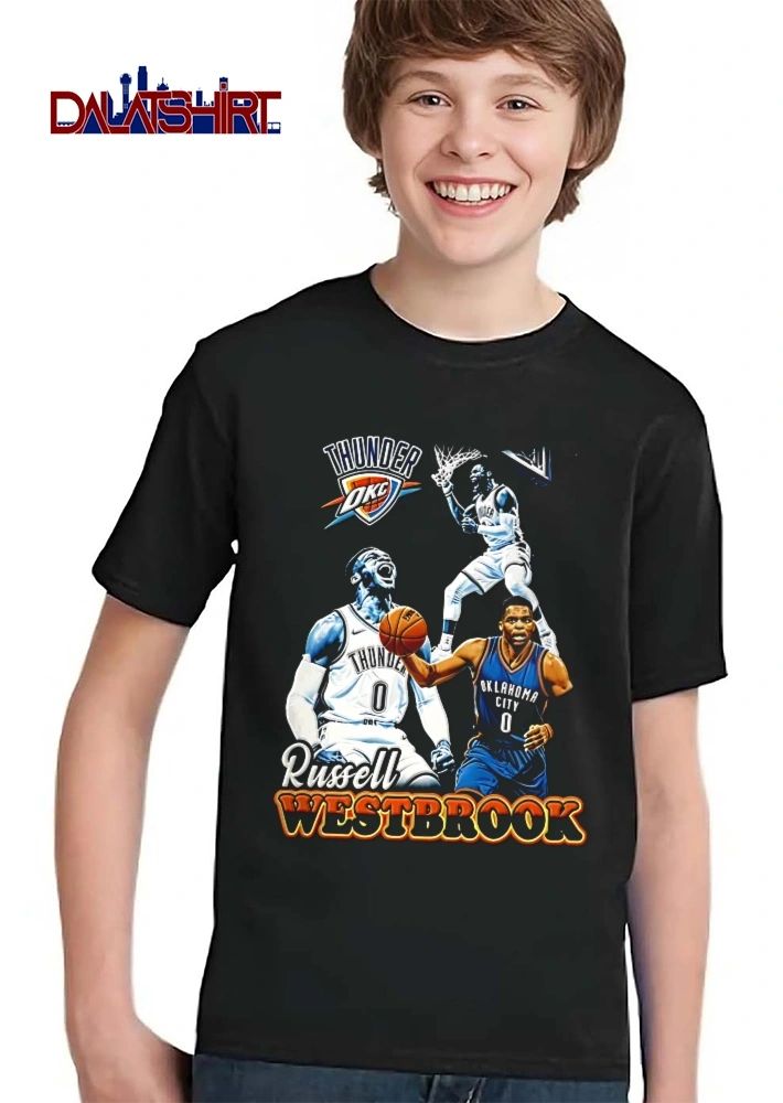 Thunder OKC Russell Westbrook Basketball Collage Shirt