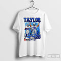 Premium Jonathan Taylor Indianapolis Colts Football Number 28 Skyline Cartoon T Shirts