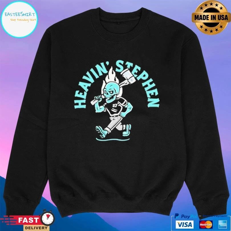 Heavin Stephen Skull Axe Throwing T-shirts