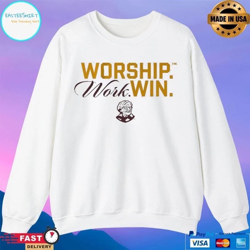 The Sister Jean Legacy Collection Worship Work Win T-shirts