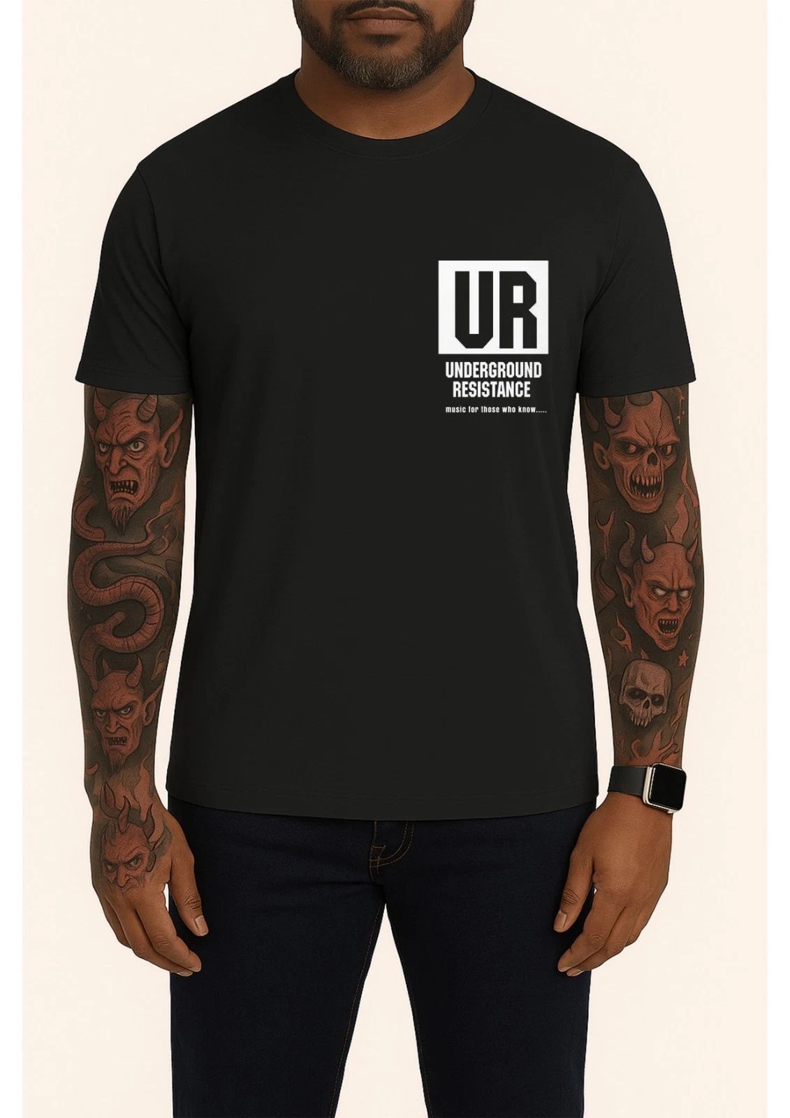 Underground Resistance T-Shirt Detroit Techno Music For Those Who Know Retro Tee