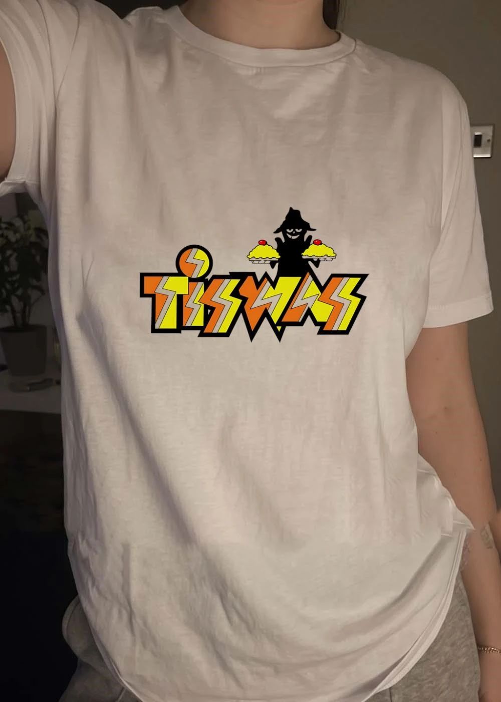 Tiswas TV Show Logo Pie Thrower Fan shirt