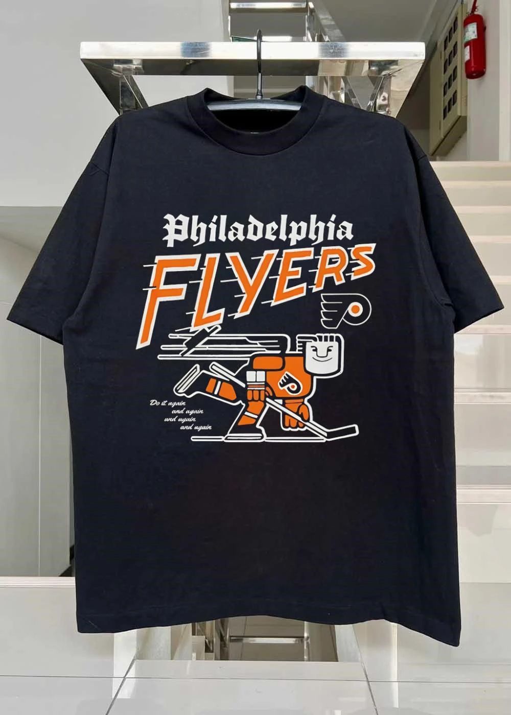 Do Again Philadelphia Flyers Mascot Playing Hockey T-Shirt