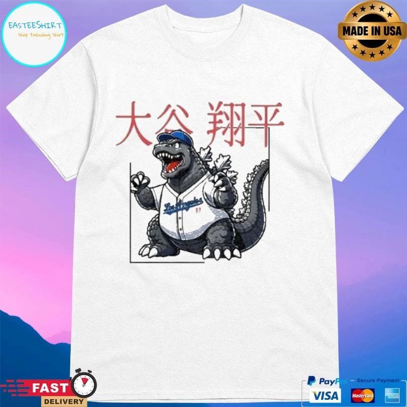 Shohei Ohtani Godzilla 17 Los Angeles Dodgers T-shirts