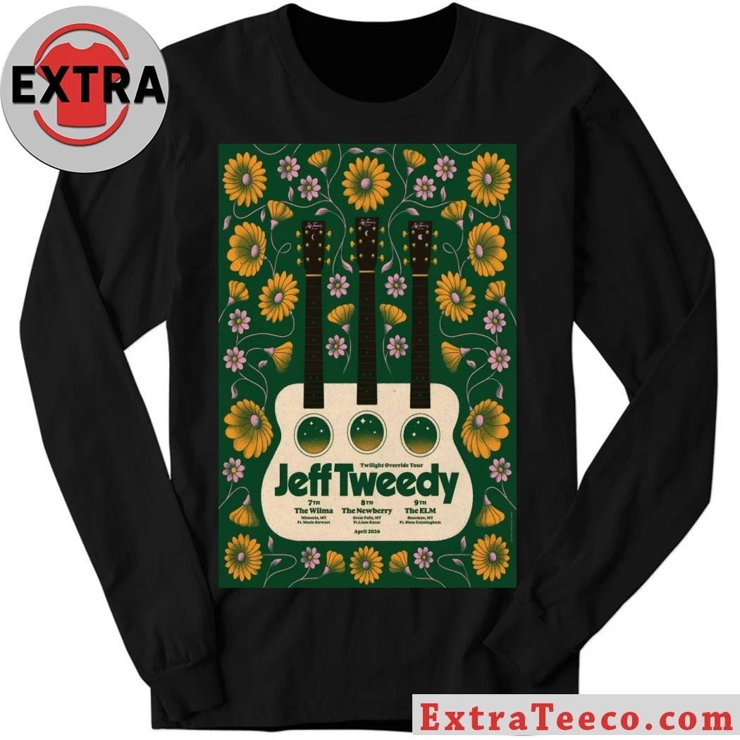 Jeff Tweedy With Wilco April 7-9 2026 Montana Shows Poster T-Shirt