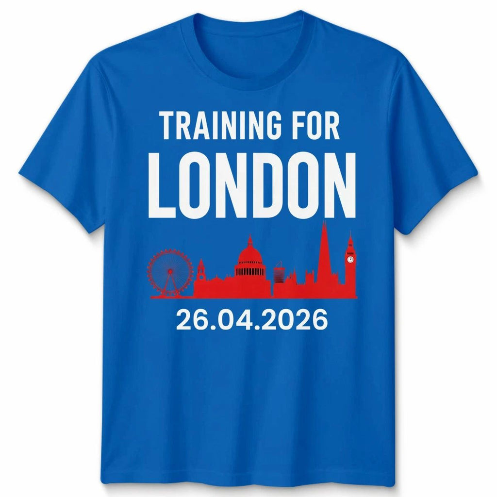 London 2026 Marathon Training Unisex Tshirt Personalized Running Gift
