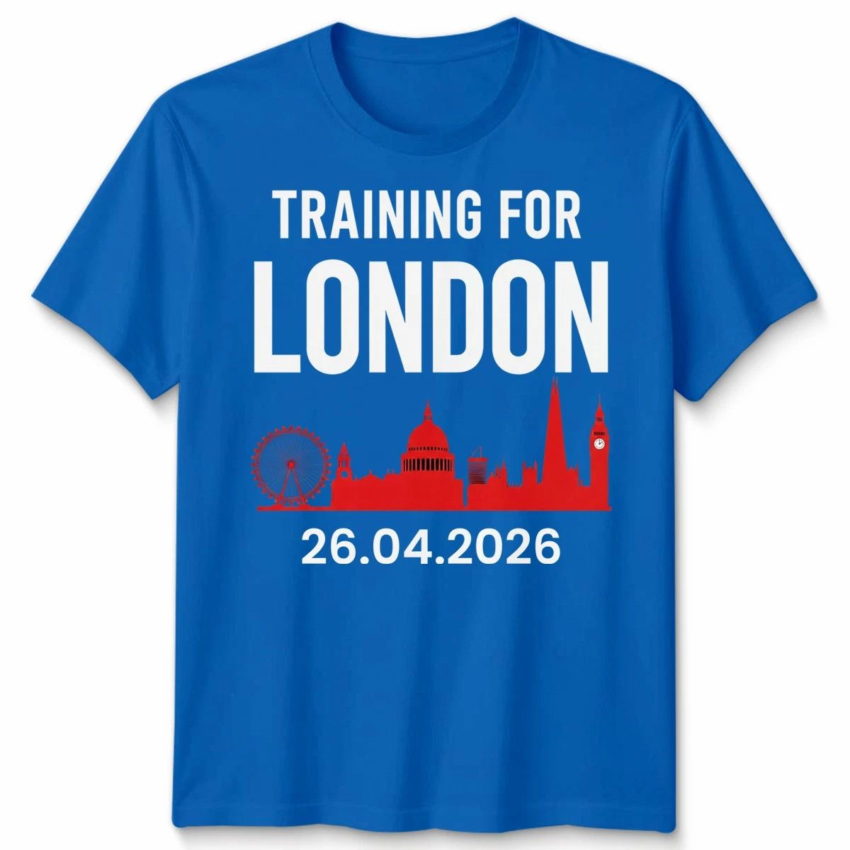London 2026 Marathon Training Unisex Tshirt Personalized Running Gift