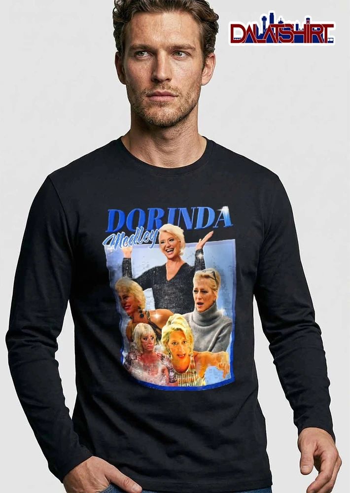 Dorinda Medley Bootleg Photo Collage Expressive Faces Sparkle Frame shirt