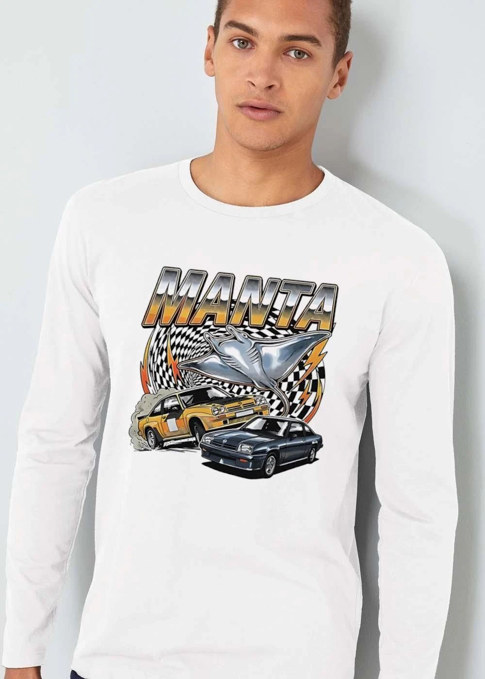 Manta Chrome Ray Yellow Dark Coupe Checkered Tunnel Lightning shirt