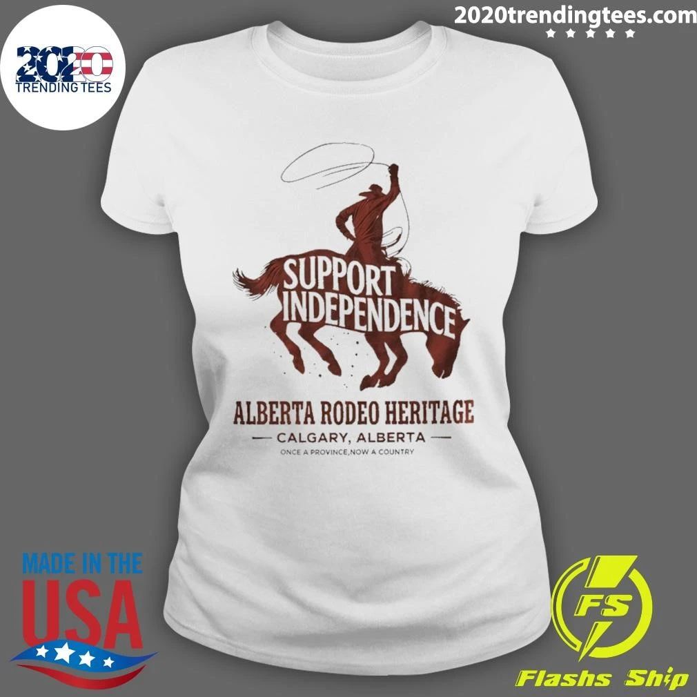 Stampede Rider Free Alberta Support Independence Shirt