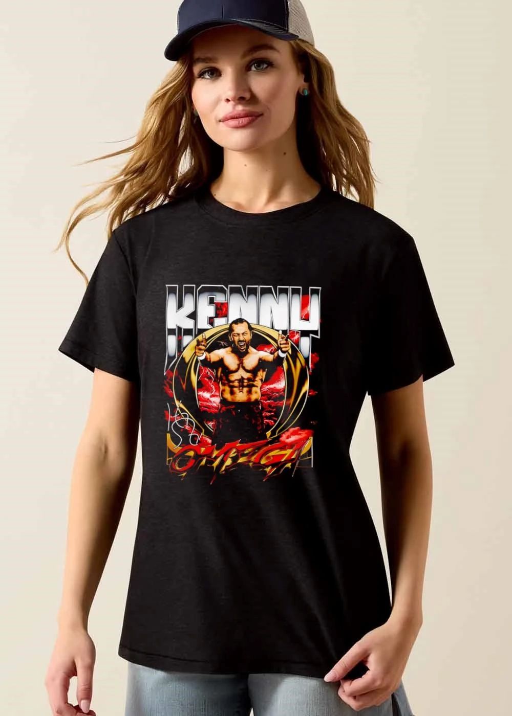 Kenny Omega Wrestler Finger Guns Golden Ring Red Lightning Bootleg shirt