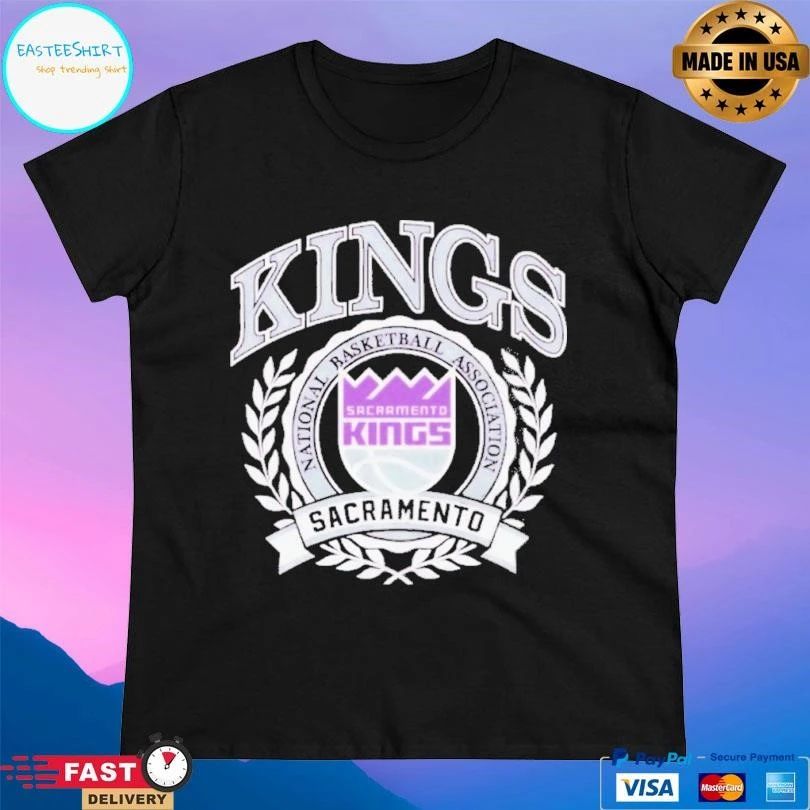 Sacramento Kings Basketball Nba Crest Logo T-shirts
