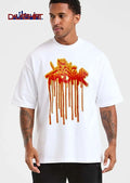 Living Tombstone Red Orange Dripping Paint Graffiti Font shirt