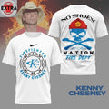 Kenny Chesney Firefighter No Shoes Nation Signature And Logo 2026 Two Sided T-Shirt