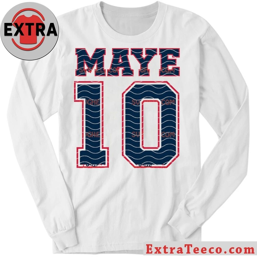 Maye 10 Drake Maye Jersey Letter Number 10 Shirt