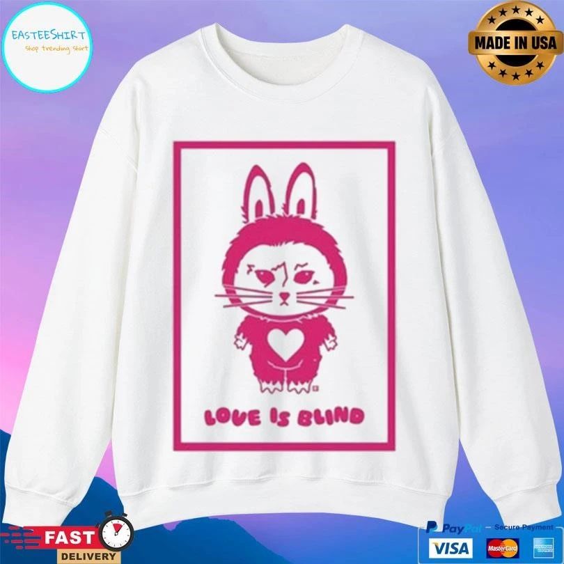 Cat Labubu Love Is Blind Greeting Card T-shirts