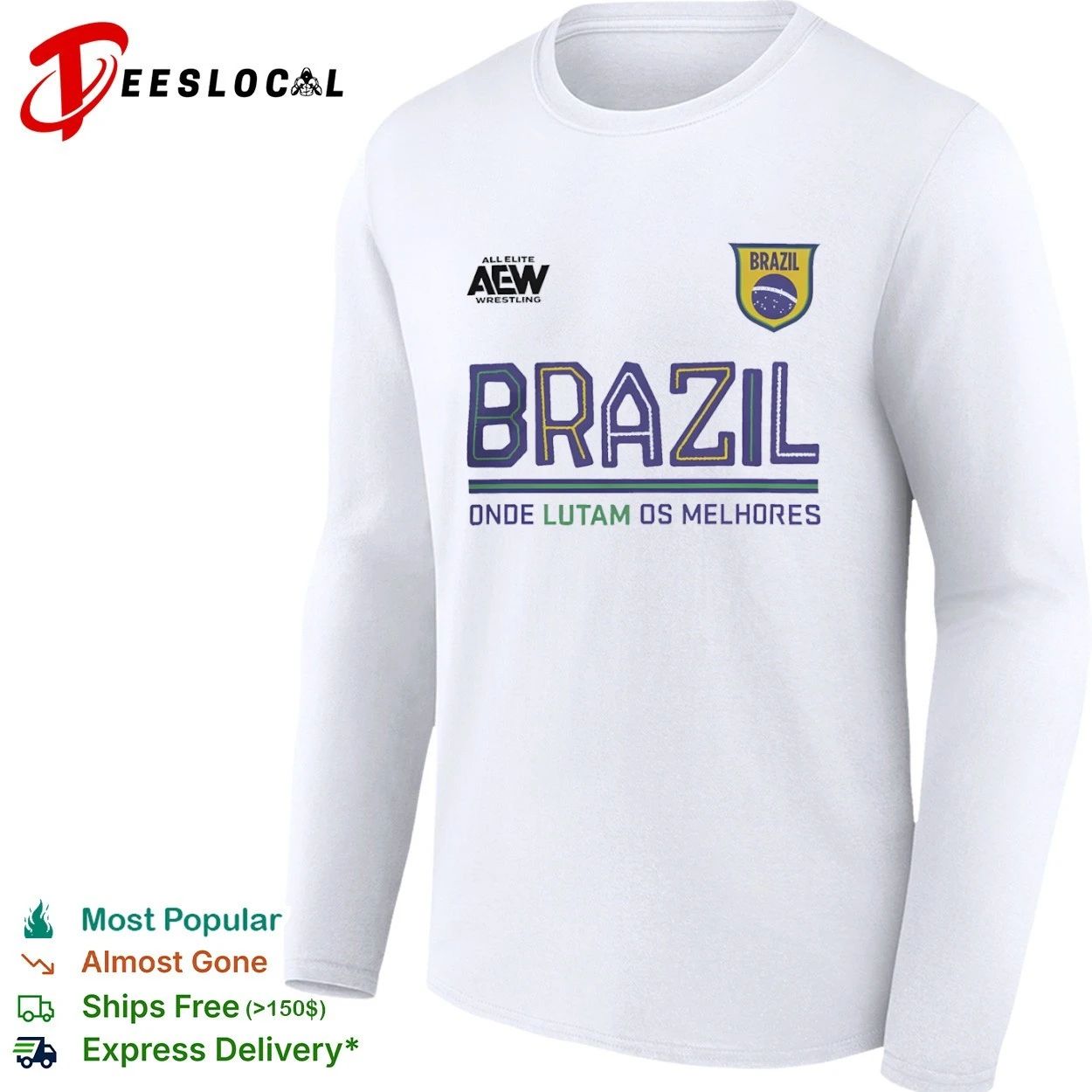 AEW Wrestling Brazil Onde Lutam Os Melhores T-shirt