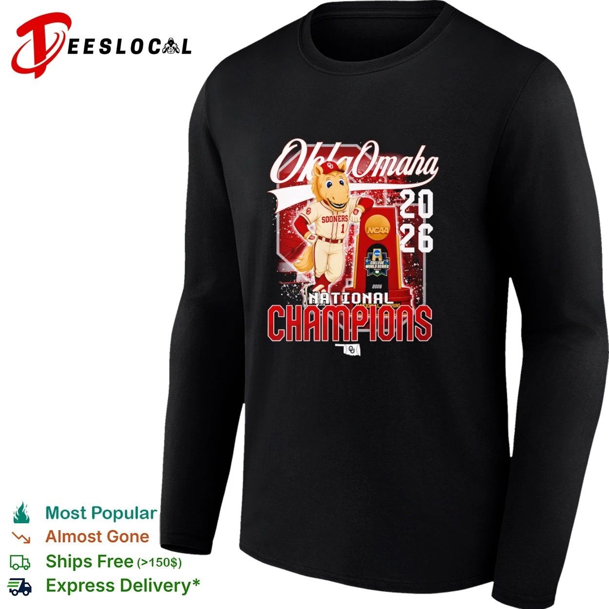 OklaOmaha 2026 National Champions Sooners T-shirt