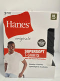 New Men's Hanes Originals 3 Pack Tagless SuperSoft  Modern Crewneck T-Shirts XL