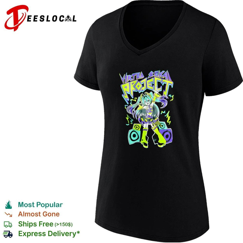Virtua Sekai Project Hatsune Miku Vocaloid T-shirt