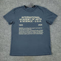 H&M Shirt Men Small Blue International Academy Of Arts Graphic Tee Short Sleeve