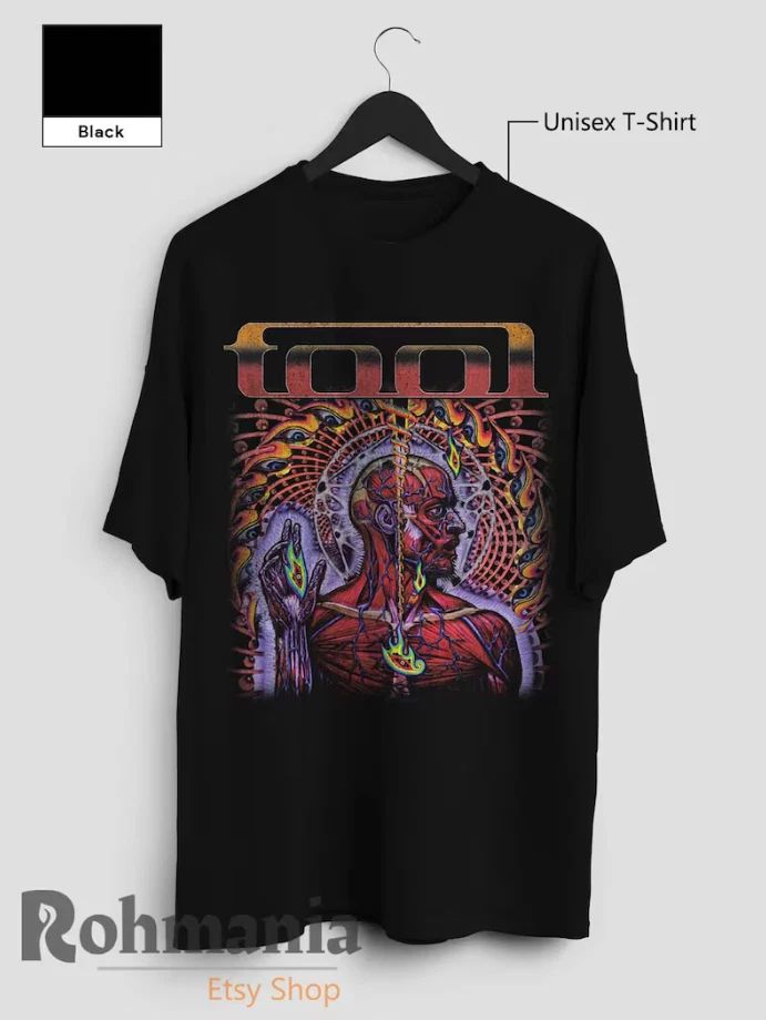 Tool Official Band T-Shirt – Retro 90s Metal Music Merch Heavy Cotton Unisex Tee