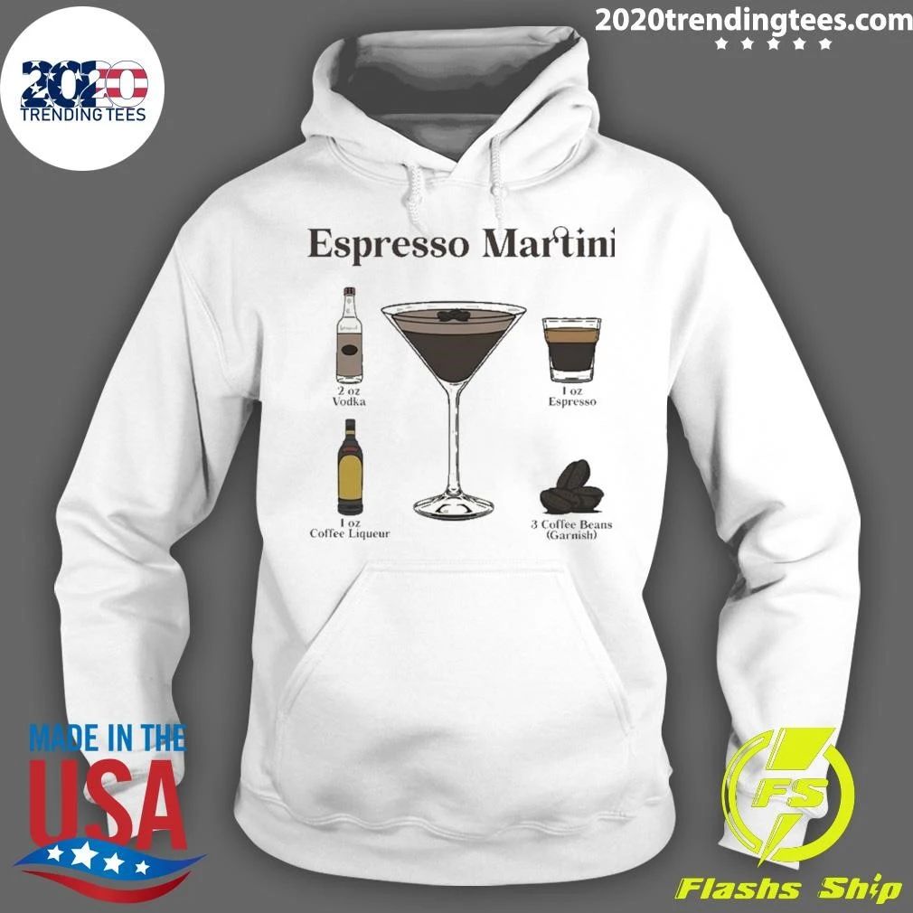 Espresso Martini Ingredients Cocktail Recipe Shirt