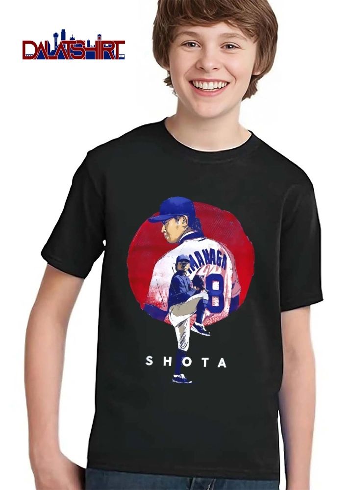 Shota Imanaga Baseball Pitcher Leg Kick Red Circle Graphic shirt