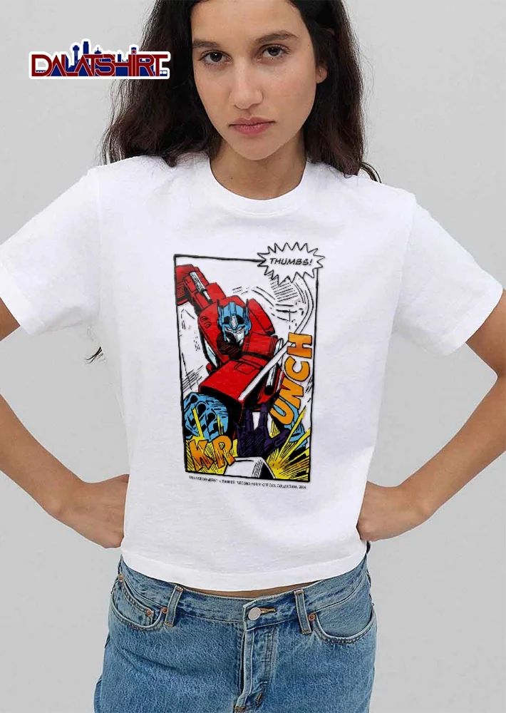 Transformers Thumbs Krunch Second Form 2026 Optimus Prime Comic Book Punch shirt