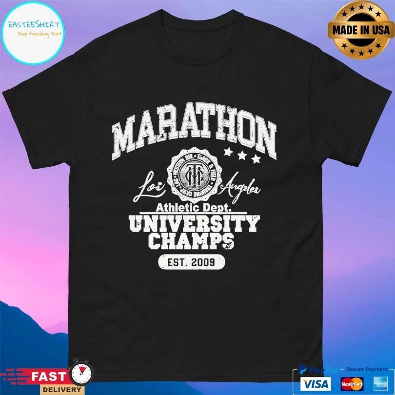 Marathon Los Angeles Athletic Dept University Champs Est 2009 T-shirts