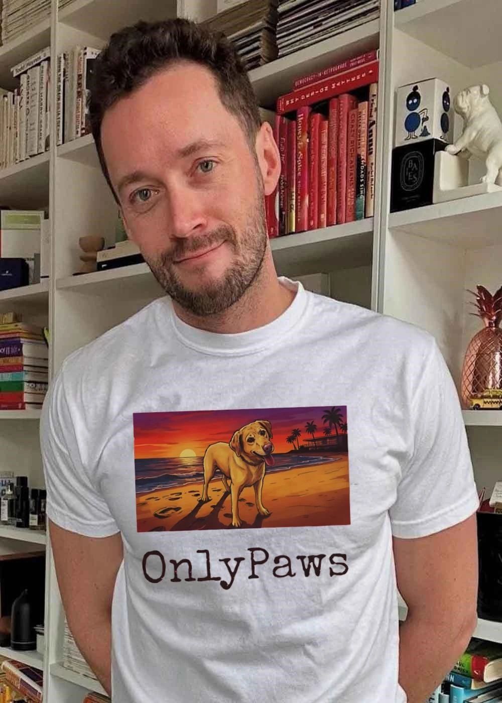 OnlyPaws Sunset Beach Labrador shirt