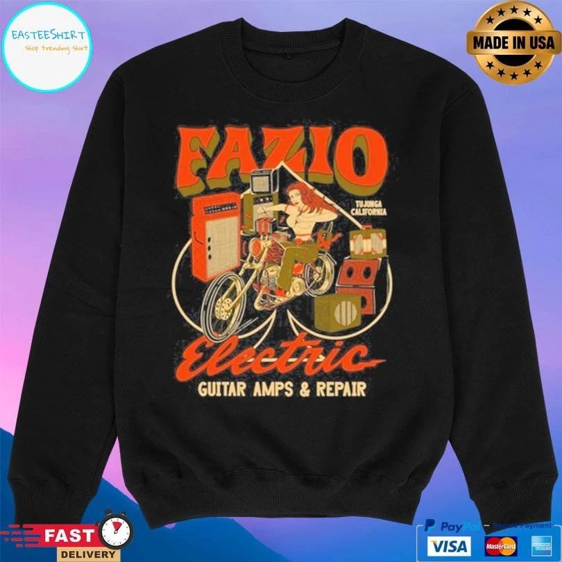 Fazio Electric Guitar Amps And Repair Tujunga California T-shirts