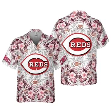Cincinnati Reds Hibiscus Bloom Hawaiian Shirt