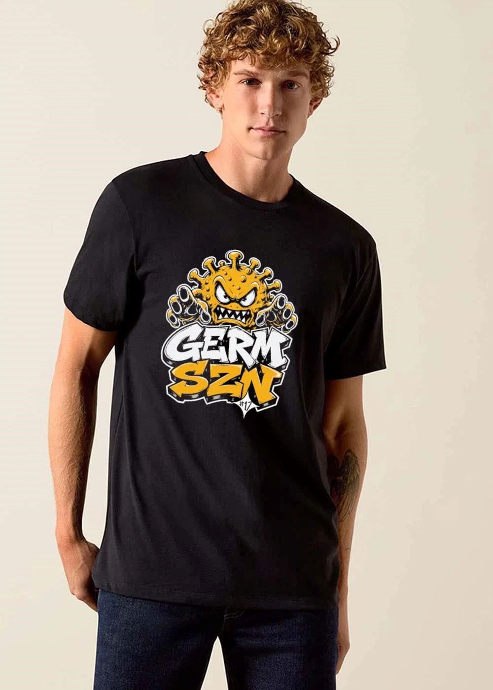 Germ Szn Number 17 Angry Cartoon Yellow Virus Monster Claws shirt