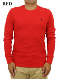 Polo Ralph Lauren Long Sleeve Custom Slim Fit Solid Thermal Shirt with Pony