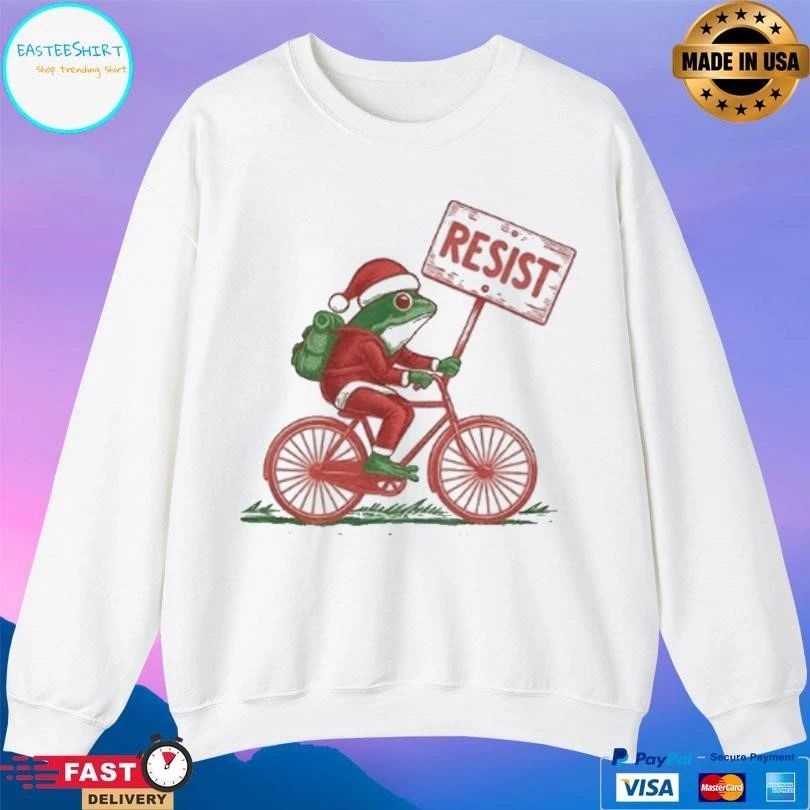 Resist Frog Christmas I Stand With Frog Portland Frog Resistance T-shirts