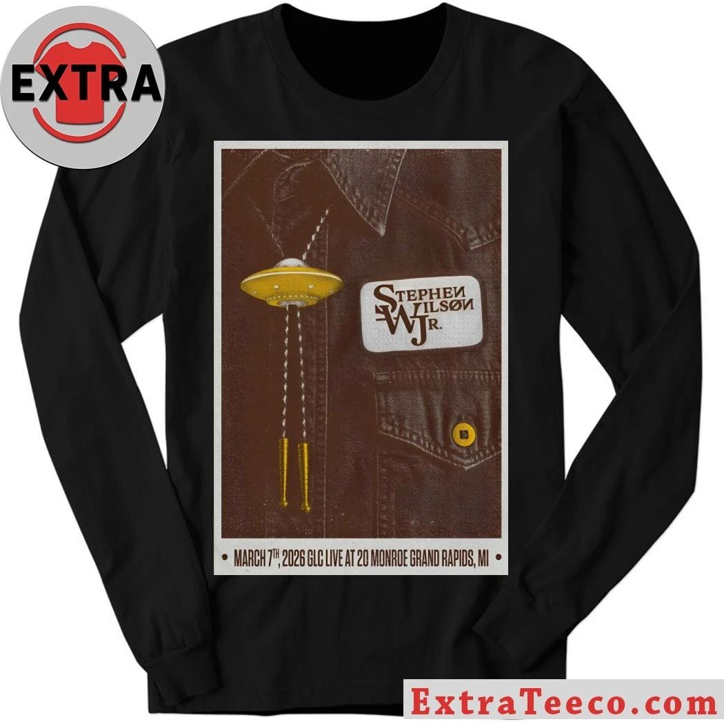 Original Stephen Wilson JR. In Grand Rapids MI On March 7 2026 Tour Poster Shirt