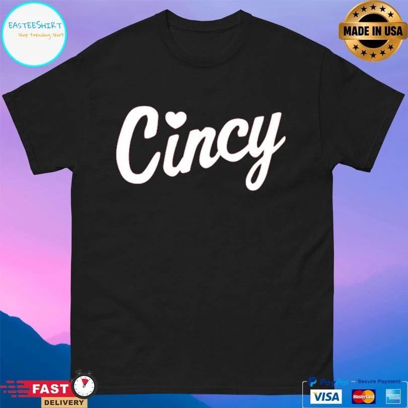 Cincy Script With Heart T-shirts