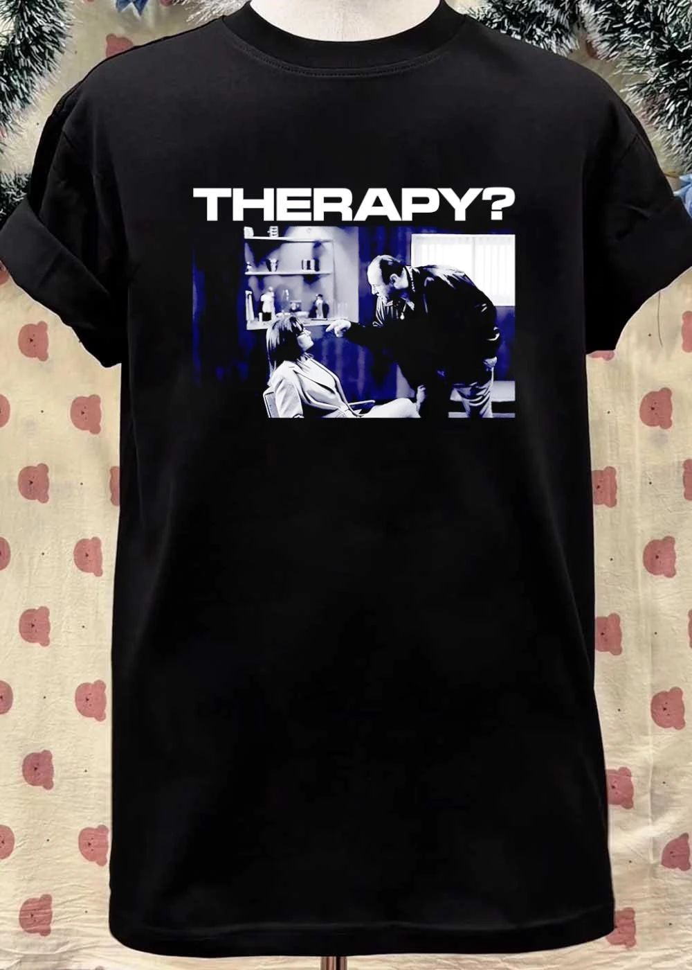 Therapy Tony Soprano Pointing At Dr Melfi Session Black White Photo shirt