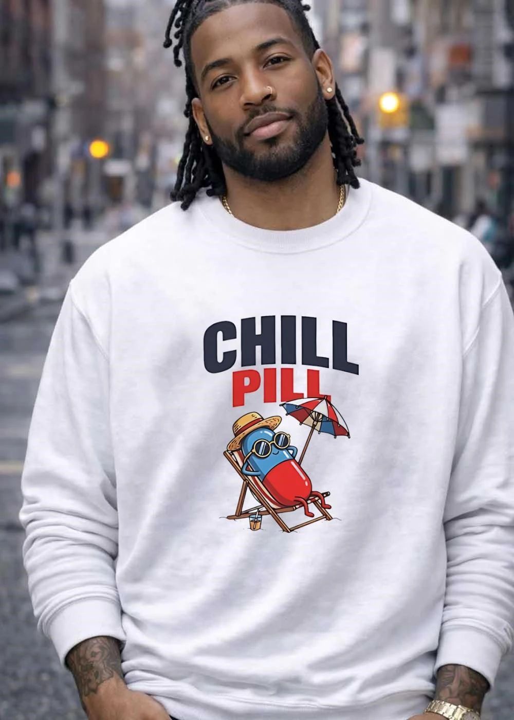 Relaxed Vacation Vibe Chill Pill Beach shirt