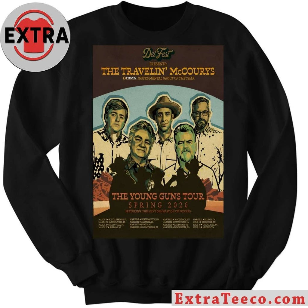 Original The Travelin’ McCourys The Young Guns Tour Spring 26 Poster Shirt
